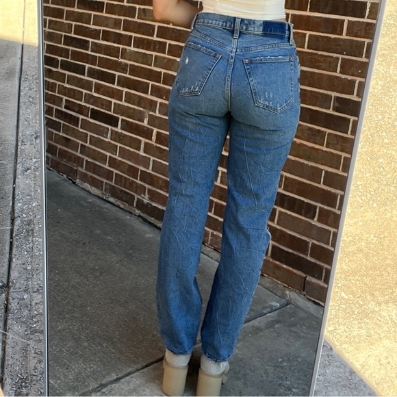 ABERCROMBIE & FITCH 90'S STRAIGHT ULTRA HIGH RISE WOMEN'S JEANS SIZE 4 - Picture 5 of 6